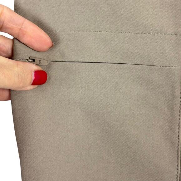 NEW FABLETICS Hybrid Cargo Pants Women's Small Smoke Tan Nylon Pockets Leggings - Picture 6 of 16